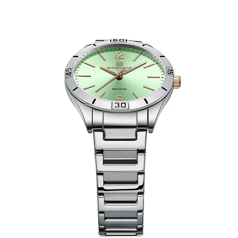 Naviforce Casual Quartz Green Dial Ladies Watch- NF5029